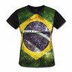 Camiseta Baby Look Bandeira Brasil