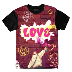 Camiseta Love arte grafite