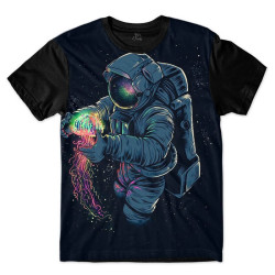 Camiseta trippy astronaut