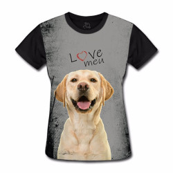 Camiseta Baby Look Love Meu Labrador