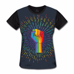Camiseta Baby Look Resistência LGBT (Feminina)