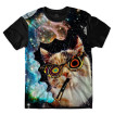 Camiseta Gato Psicodélica