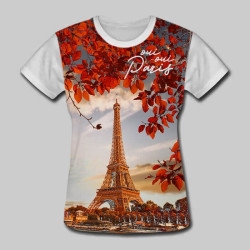 Camiseta Baby Look Paris Oui Oui