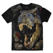 Camiseta Infantil Tiranossauro Rex 3D