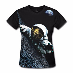 Camiseta Baby Look Falling Astronaut