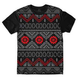 Camiseta Native American Tribal Black