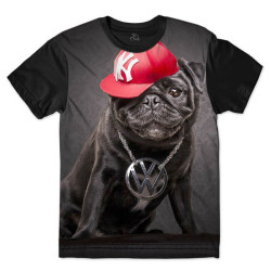 Camiseta Infantil Pug Rapper