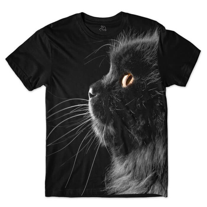 Camiseta Gato Preto - Black Cat