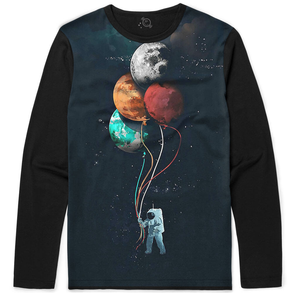 Camiseta Manga Longa Astronauta