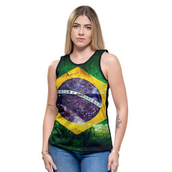 Regata Feminina Bandeira Brasil