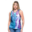 Regata Feminina Gato Colorido - Cat Color