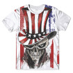 Camiseta Branca Skull American