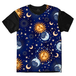 Camiseta Infantil Sol e Lua