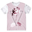 Camiseta Infantil 3D Rosa 