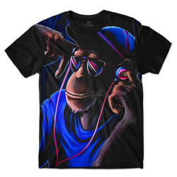 Camiseta Dj Crazy Monkey 