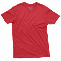 Camiseta Vermelha Lisa Básica Sem Estampa