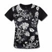 Camiseta Baby Look Floral Black