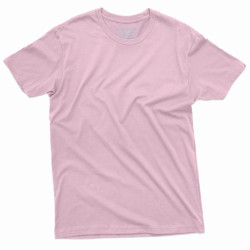 Camiseta Rosa Lisa Básica Sem Estampa