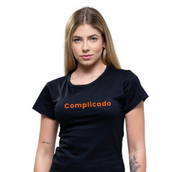 Camiseta Babylook Feminina Complicado