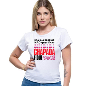 Camiseta Babylook Feminina Barriga Chapada