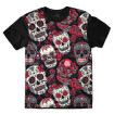 Camiseta Infantil Caveira Mexicana - Red Skull