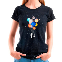 Camiseta Baby Look Astronauta in love