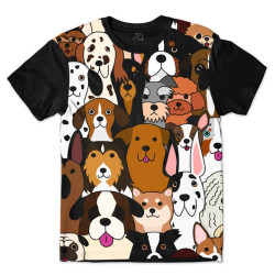 Camiseta Cachorros Fofos - Dogs
