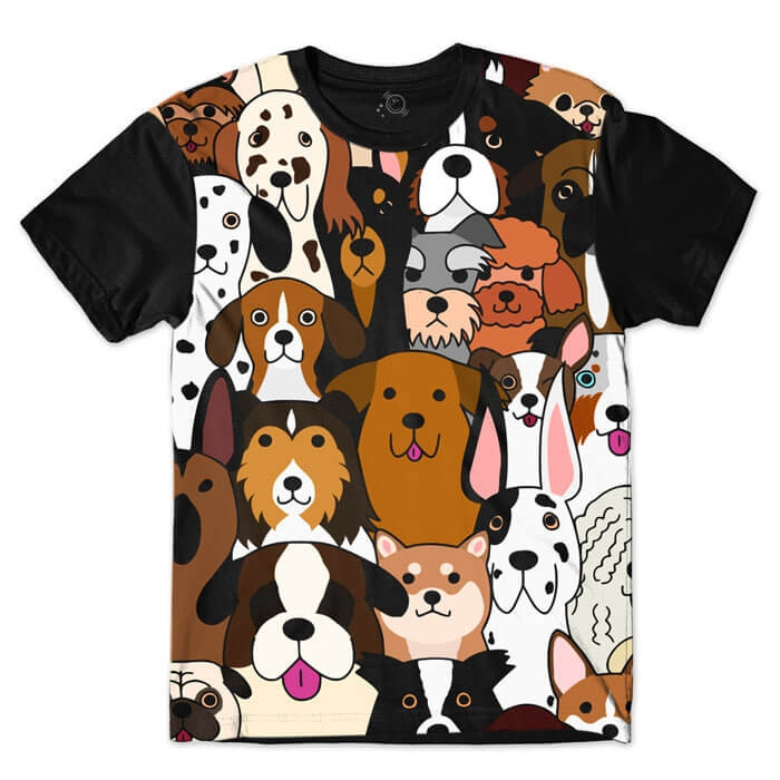 Camiseta Cachorros Fofos - Dogs