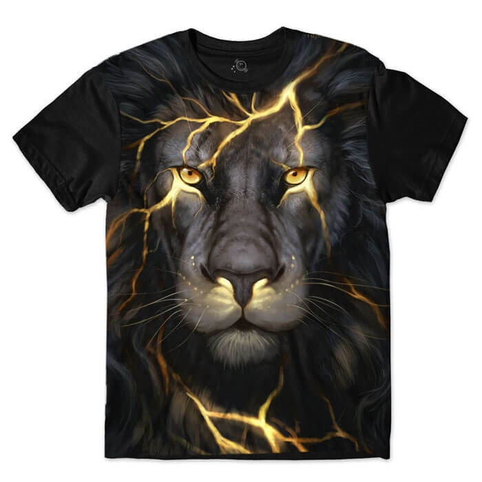Camiseta Black Lion - Leão