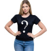 Camiseta Babylook Feminina Skull Interrogacion 