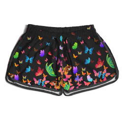 Shorts Bermuda Feminina Butterfly Colors - Borboletas