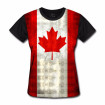 Camiseta Baby Look Bandeira Canadá