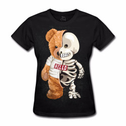 Camiseta Baby Look Teddy Bear Skeletor