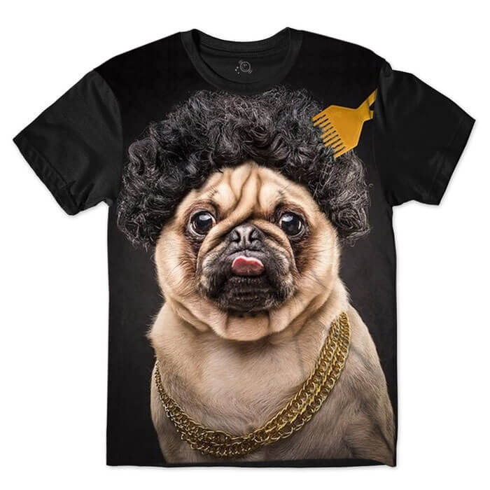 Camiseta Pug Life Hip-Hop