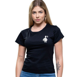 Camiseta Babylook Feminina Pato Fumante