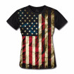 Camiseta Baby Look Bandeira EUA Estados Unidos