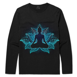 Camiseta Manga Longa Flor de Lótus - Meditação