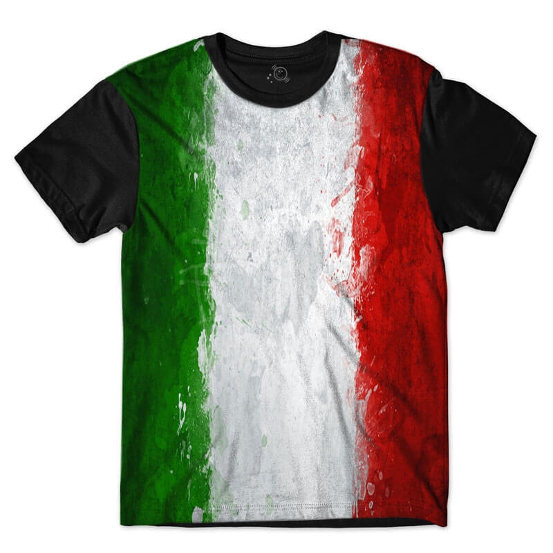 Camiseta Bandeira Itália - flag Italy
