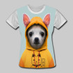 Camiseta Baby Look Dog Hoodie