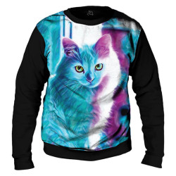 Blusa de Moletom Gato Colorido - Cat Color 