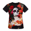 Camiseta Baby Look Skull - Caveira Mexicana Mulher Outono