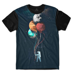 Camiseta Infantil Astronauta Balloon