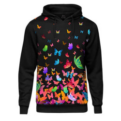 Moletom com Capuz Butterfly Colors - Borboletas