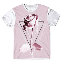 Camiseta Infantil 3D Rosa 